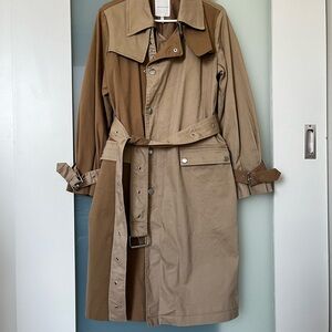 Two-Tone Tan Trench Coat